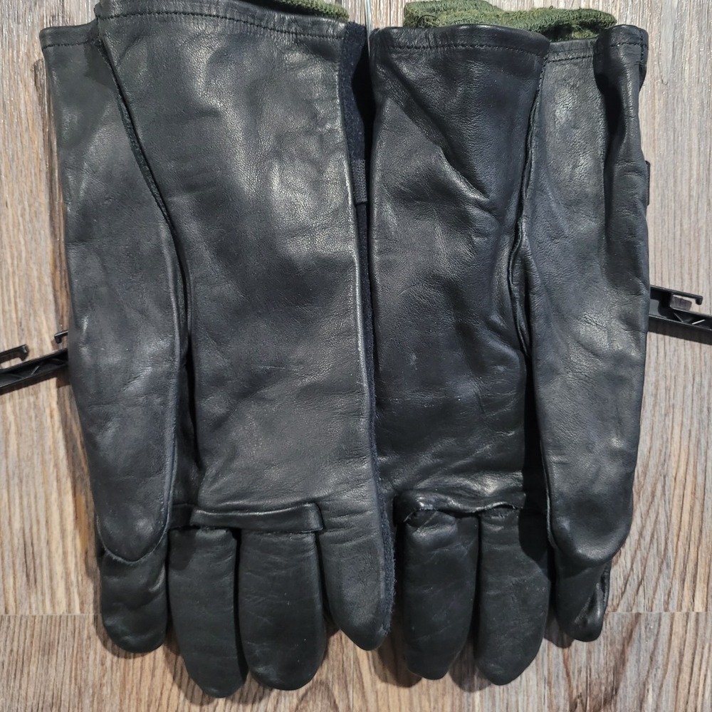 USGI Military Light Duty Cattlehide Gloves with Wool Liners Size 5 Black Propper
